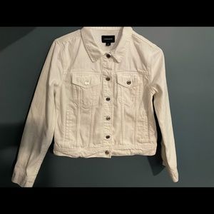Jcrew white denim jacket